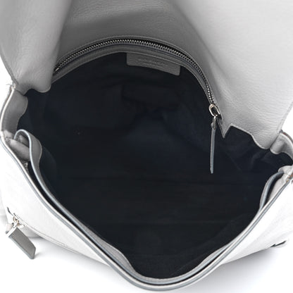 Givenchy Grained Calfskin Medium Pandora Pure Flap Bag Pearl Grey 5 of 10