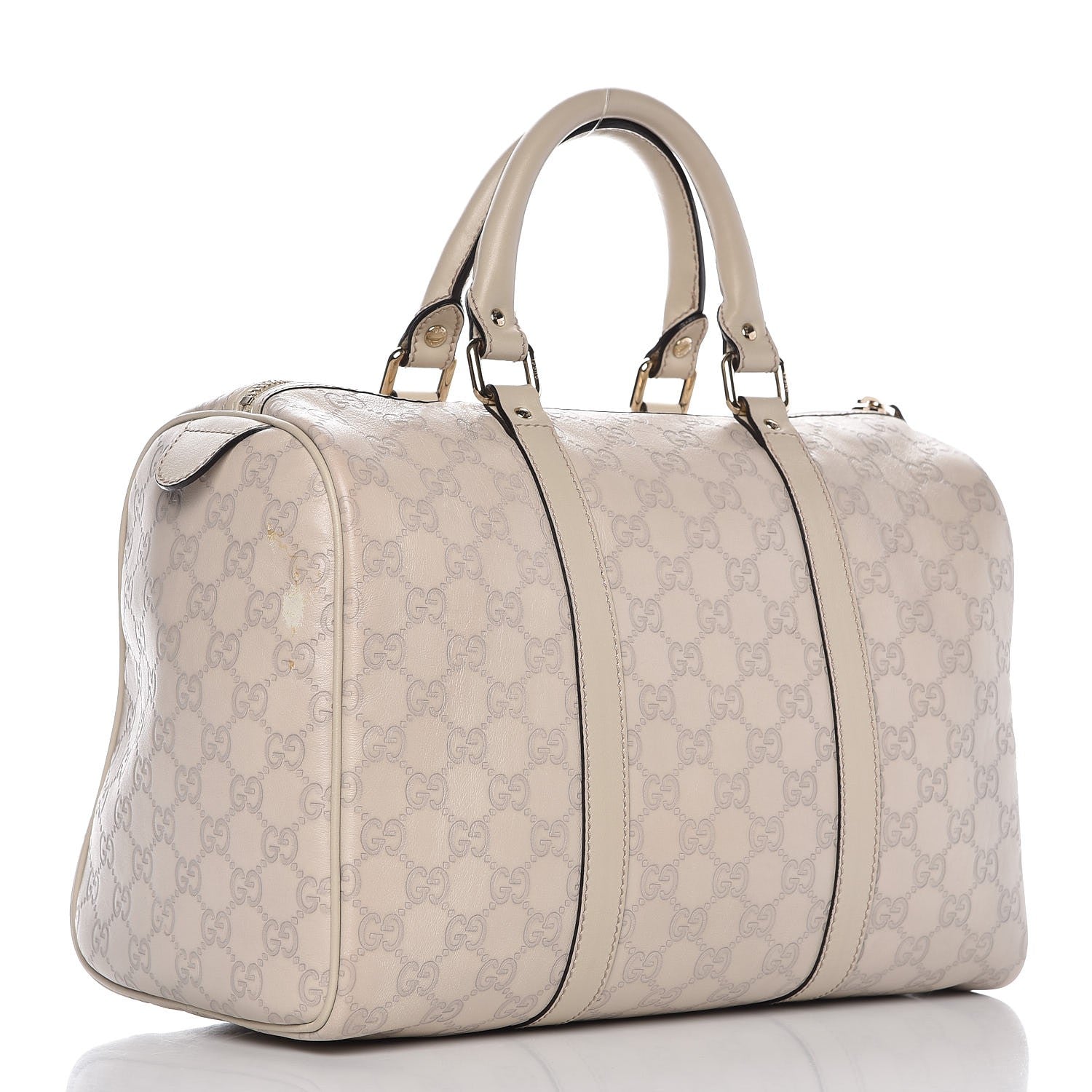 Gucci Guccissima Medium Joy Boston Off White 3 of 7