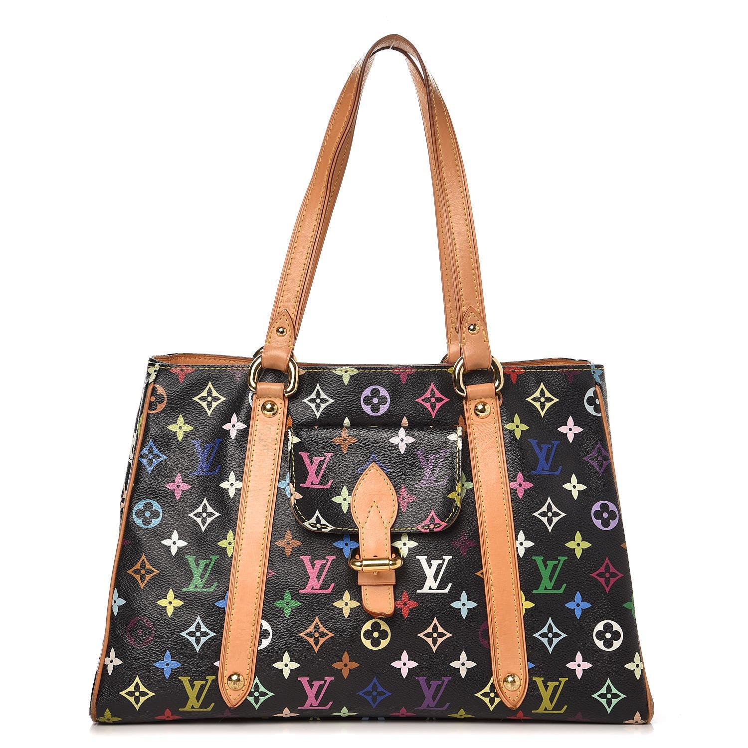 Louis Vuitton Monogram Multicolor Aurelia MM Black 1 of 12