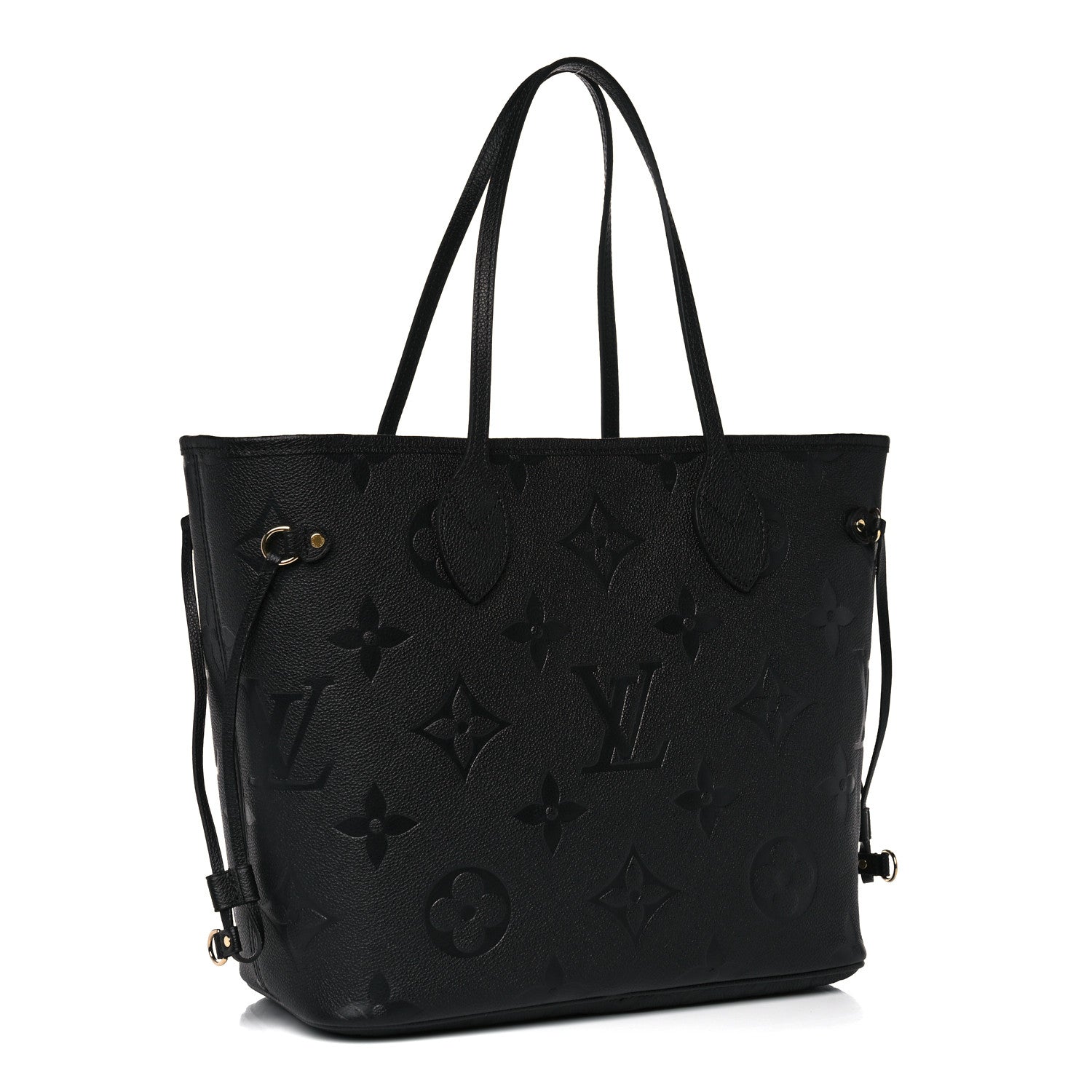 Louis Vuitton Empreinte Monogram Giant Neverfull MM Black 3 of 9