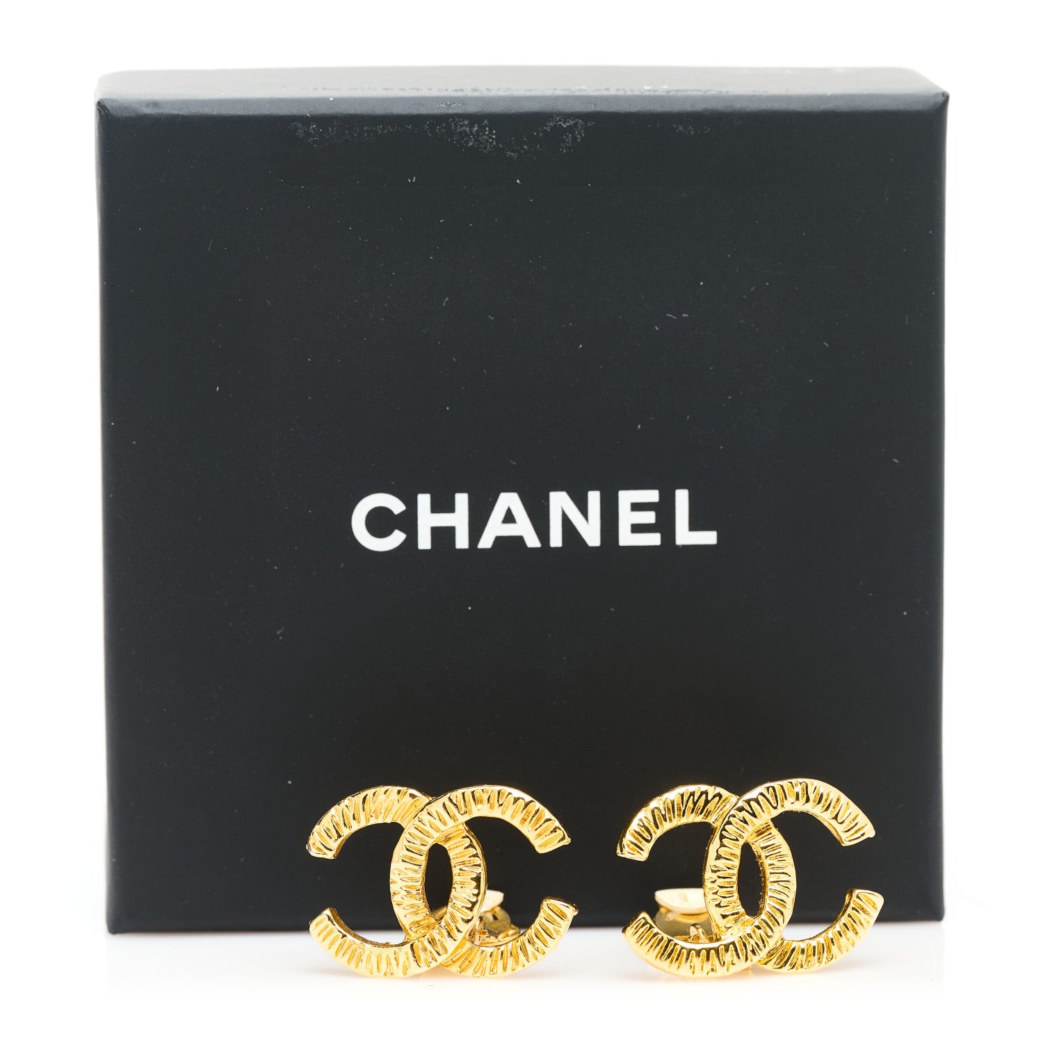 Chanel CC Clip On Earrings Gold 5 of 5
