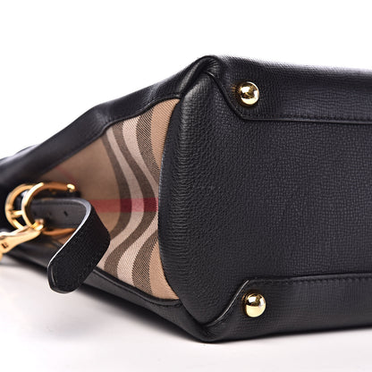 Burberry Derby Calfskin House Check Medium Camberley Black 9 of 11