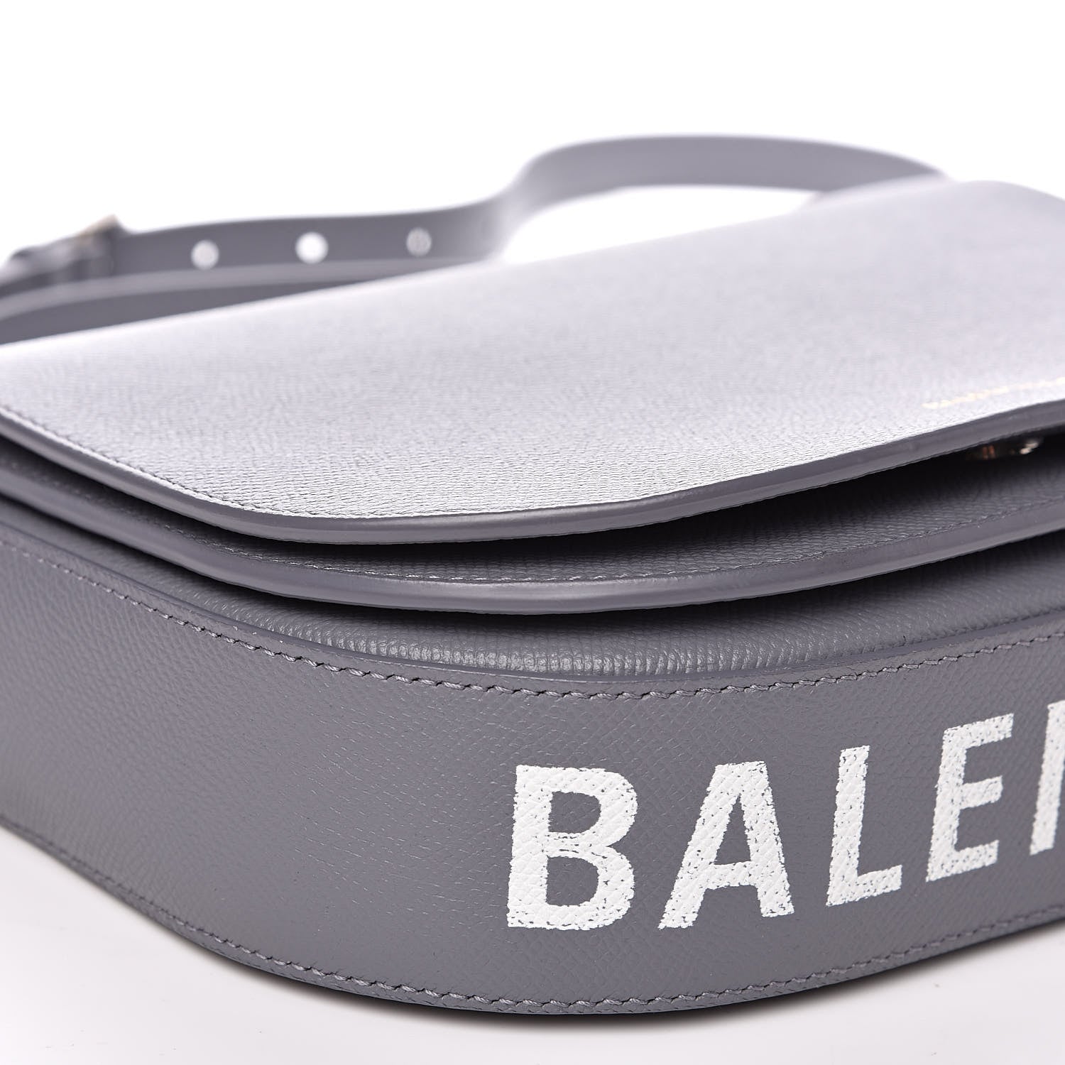 Balenciaga Grained Calfskin Logo S Ville Day Bag Gris Perle Fonce White 7 of 11