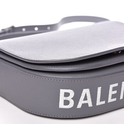 Balenciaga Grained Calfskin Logo S Ville Day Bag Gris Perle Fonce White 7 of 11