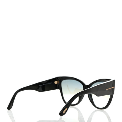 Tom Ford Acetate Anoushka Cat Eye Sunglasses TF371 Black 4 of 8