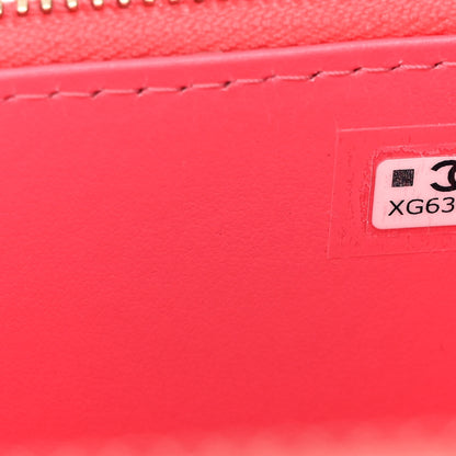 Chanel Caviar Quilted Small Vanity Case With Chain Pink 7 of 10