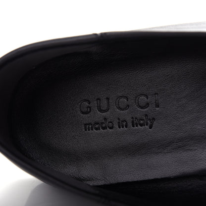Gucci Goatskin Tiger Embroidered Mens Horsebit Loafers 9 Black 8 of 11