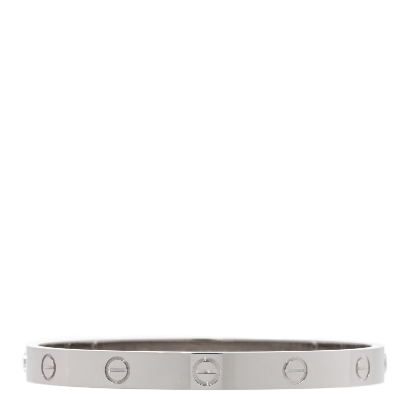 18K White Gold LOVE Bracelet 17