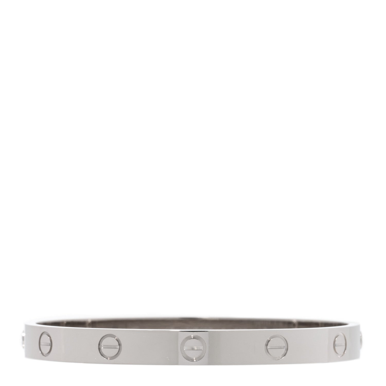 Cartier 18K White Gold LOVE Bracelet 17 1 of 5