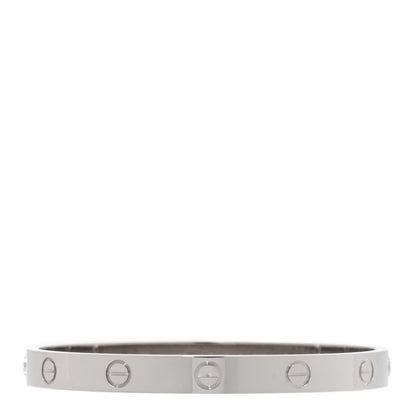 Cartier 18K White Gold LOVE Bracelet 17 1 of 5