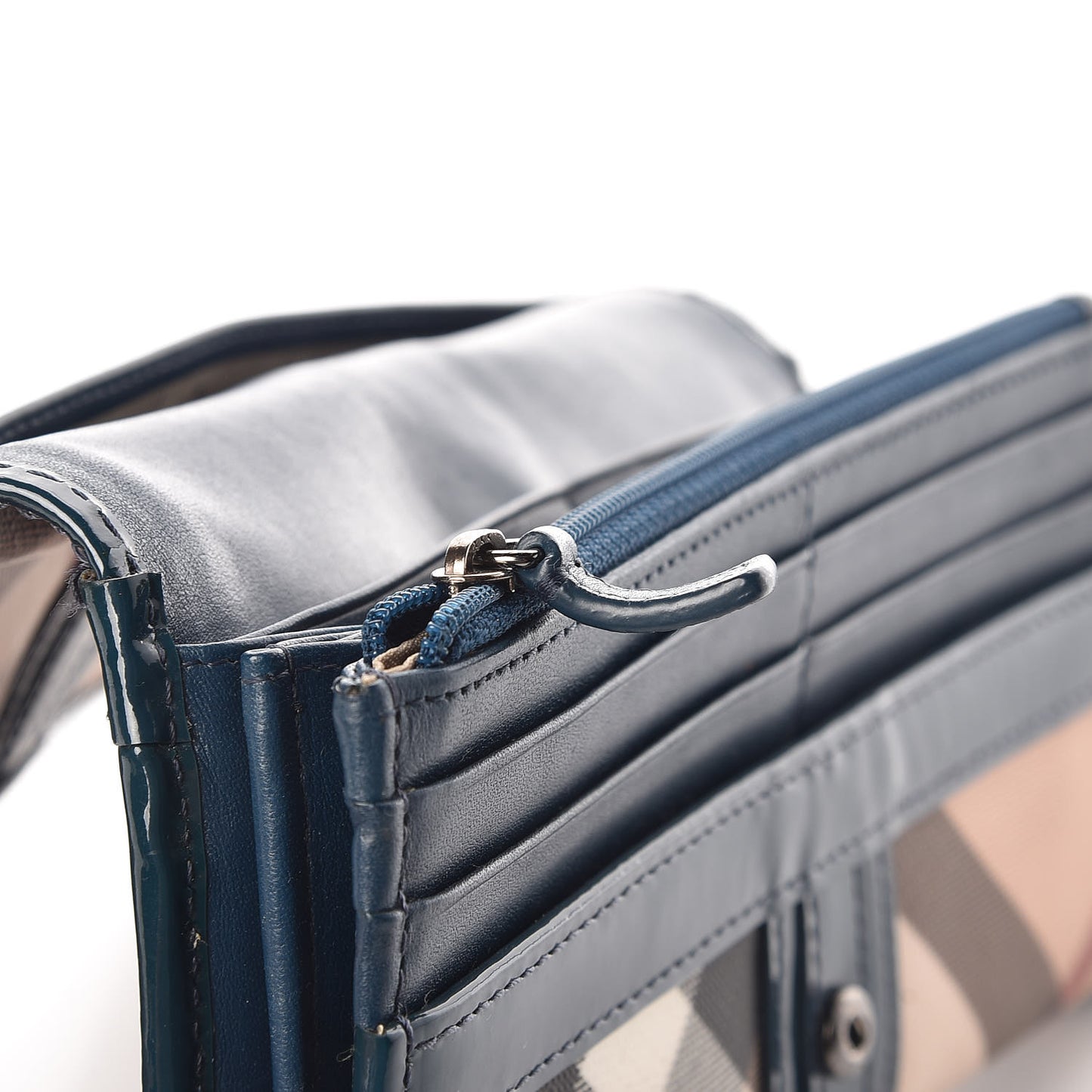 Nova Check Penrose Continental Wallet Blue