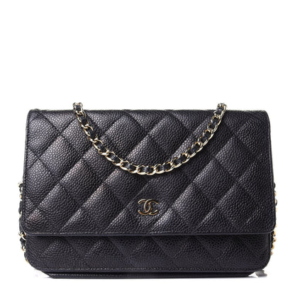 Chanel Caviar Quilted Wallet On Chain WOC Black 1 of 3