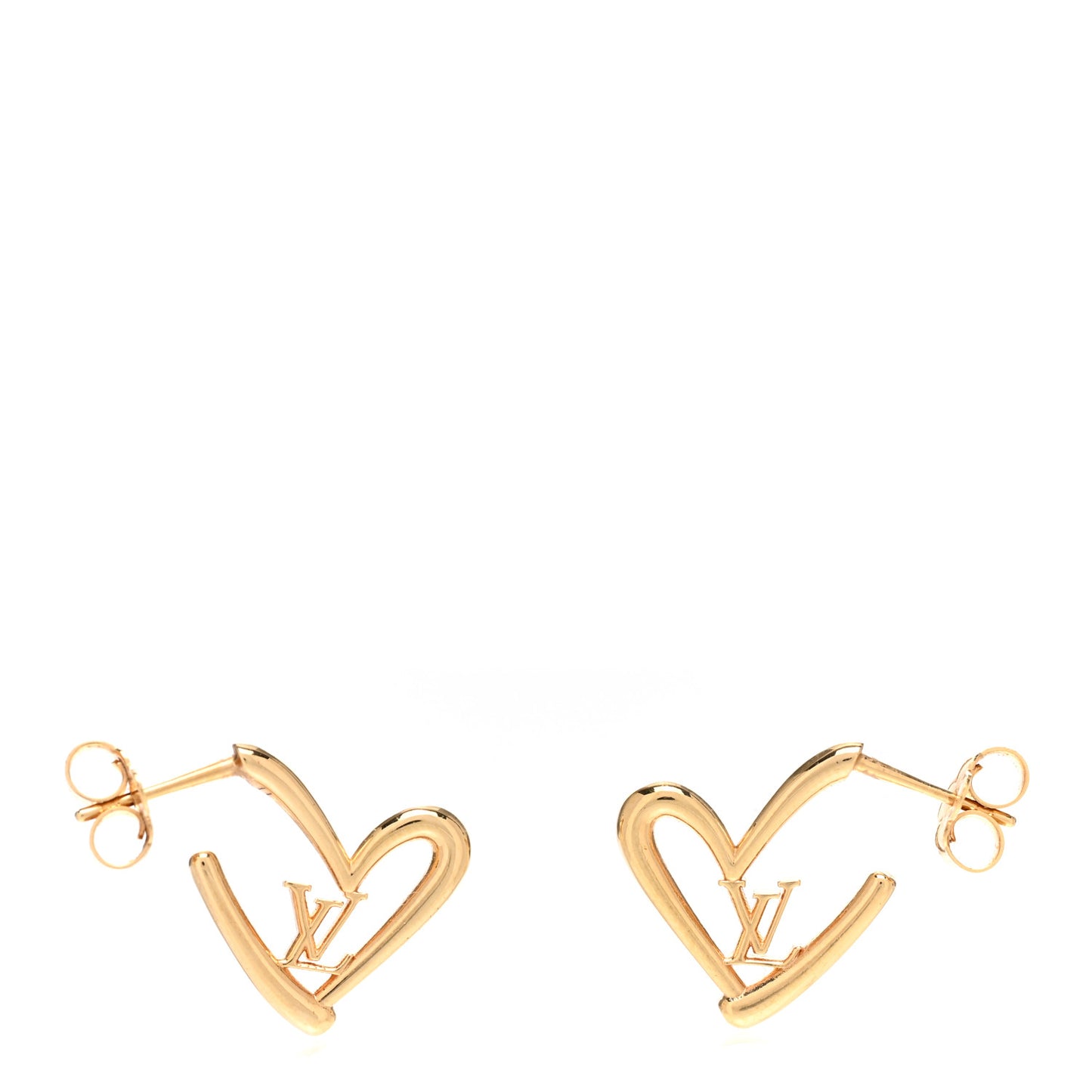 Fall In Love Heart Earrings PM Gold