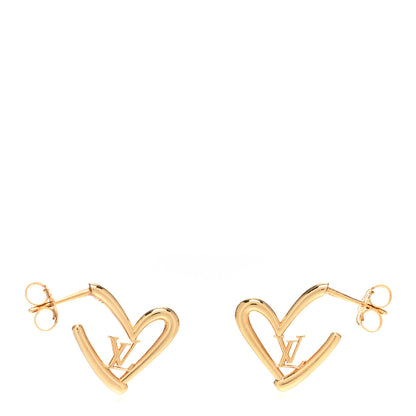 Louis Vuitton Fall In Love Heart Earrings PM Gold 1 of 4