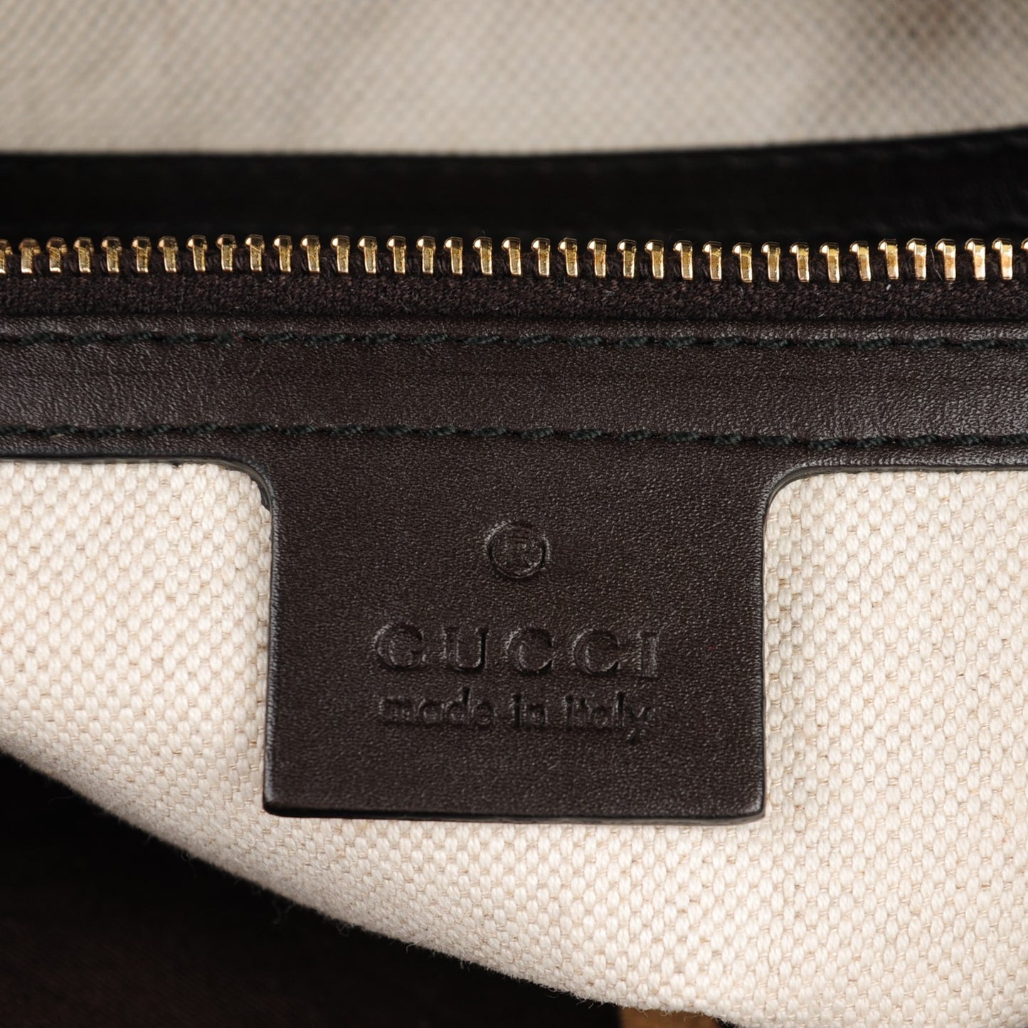 Monogram Margaux Calfskin Medium Emily Hobo Beige Ebony Cocoa