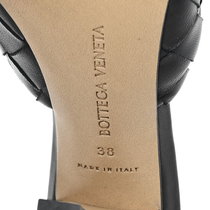 Bottega Veneta Nappa Intrecciato Blink Mule Sandals 38 Black 7 of 8