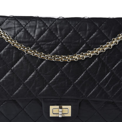 Chanel Aged Calfskin Quilted 50th Anniversary 2.55 Reissue 226 Flap Black 11 of 11