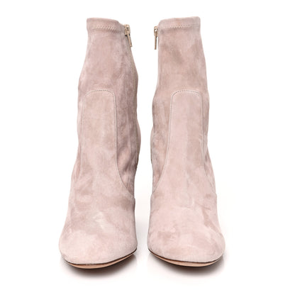 Valentino Garavani Suede Stretch 100mm Ankle Boots 40.5 Poudre 2 of 9