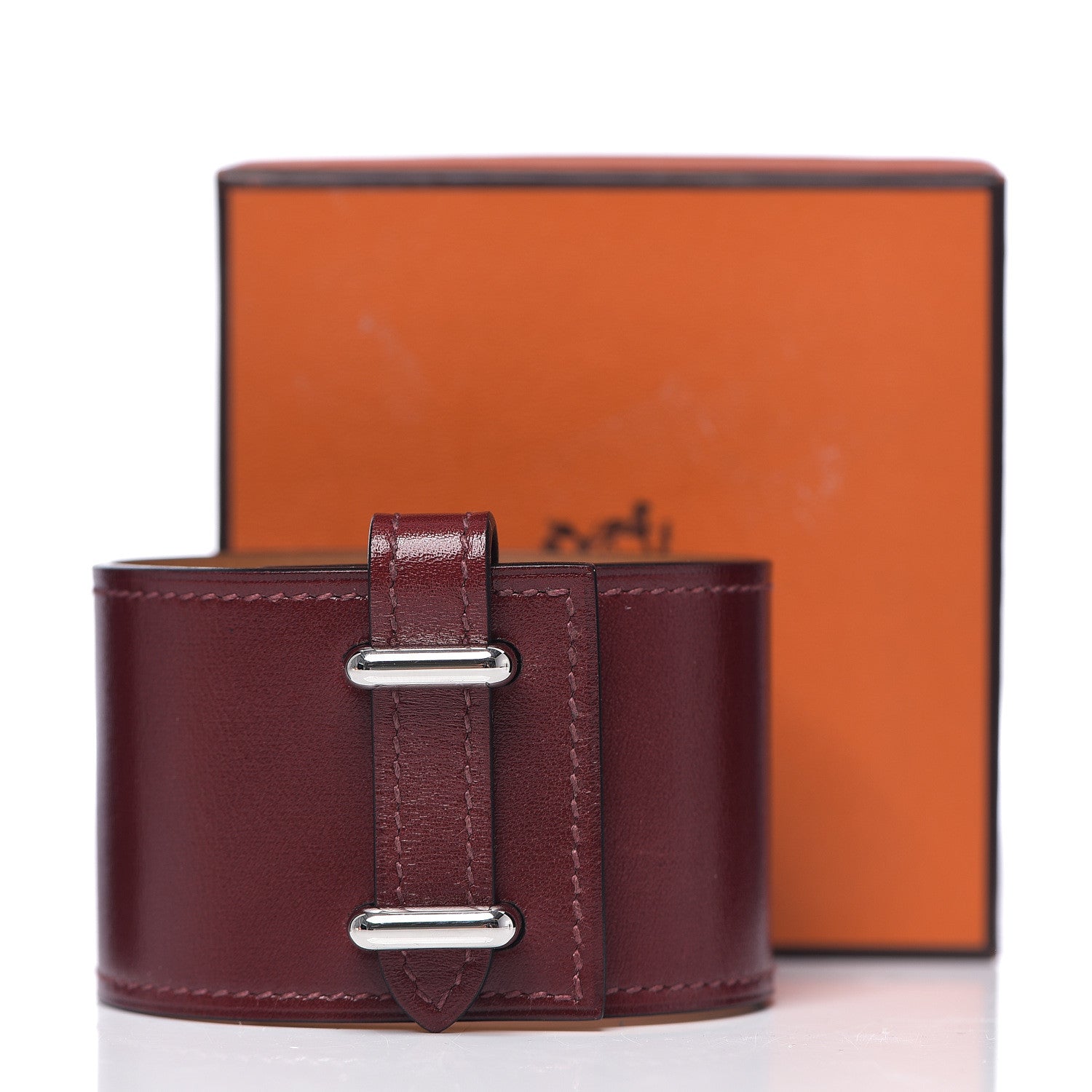 Hermes Box Izy Cuff L Rouge H 5 of 5