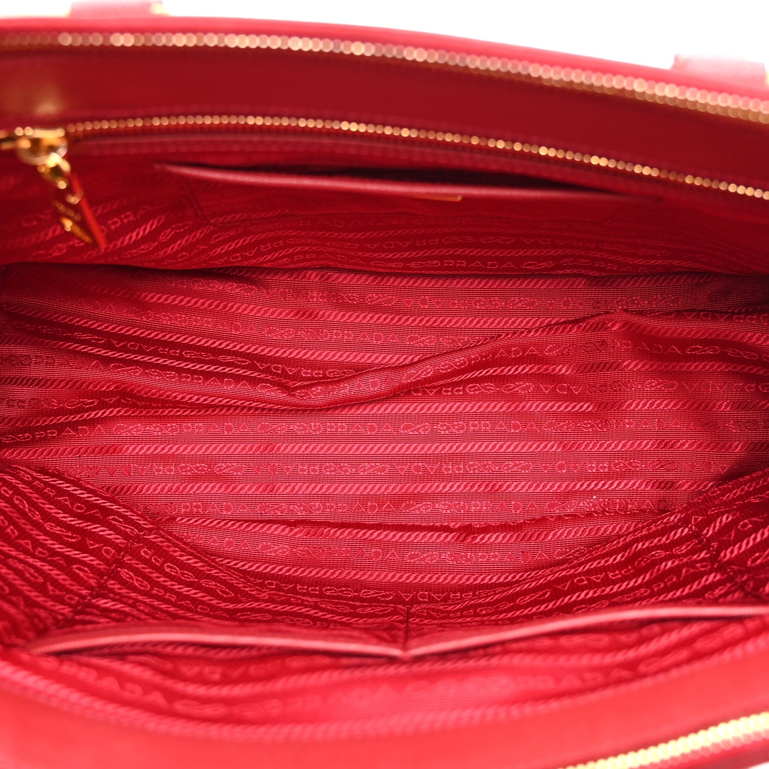 Prada Saffiano Medium Galleria Double Zip Tote Fuoco 5 of 10
