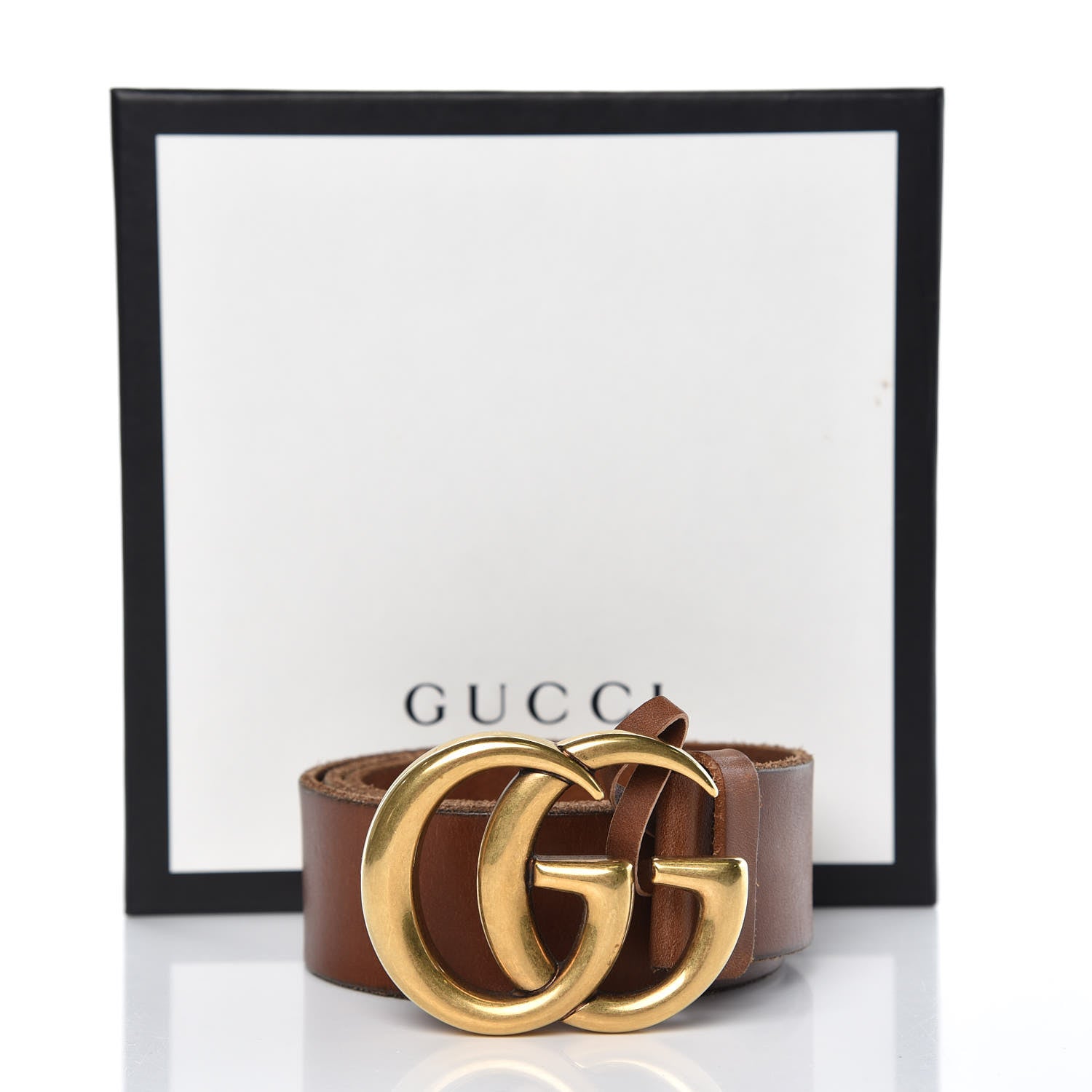 Gucci Faded Calfskin Double G 40mm Belt 85 34 Cuir 10 of 11