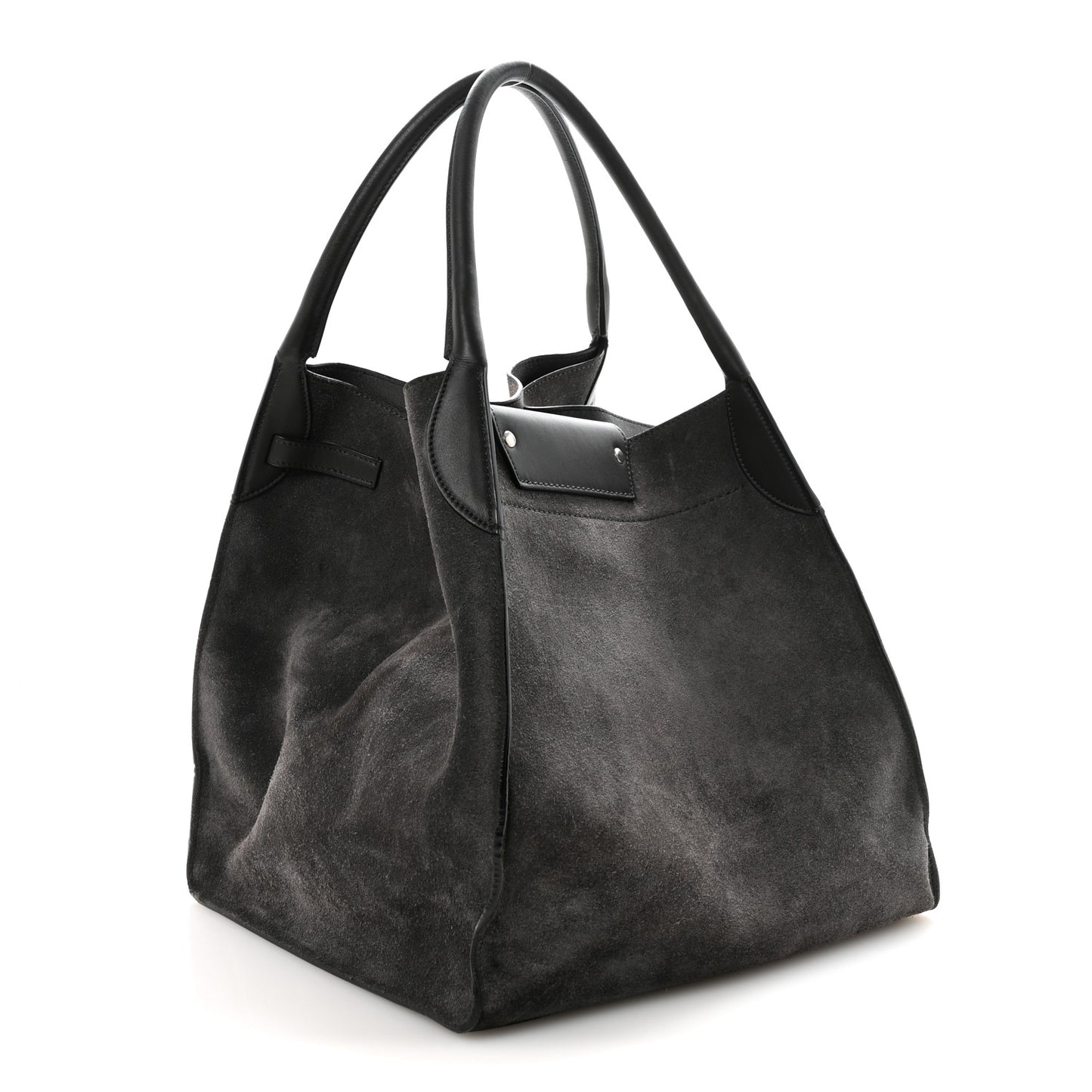 Suede Calfskin Medium Big Bag Grey