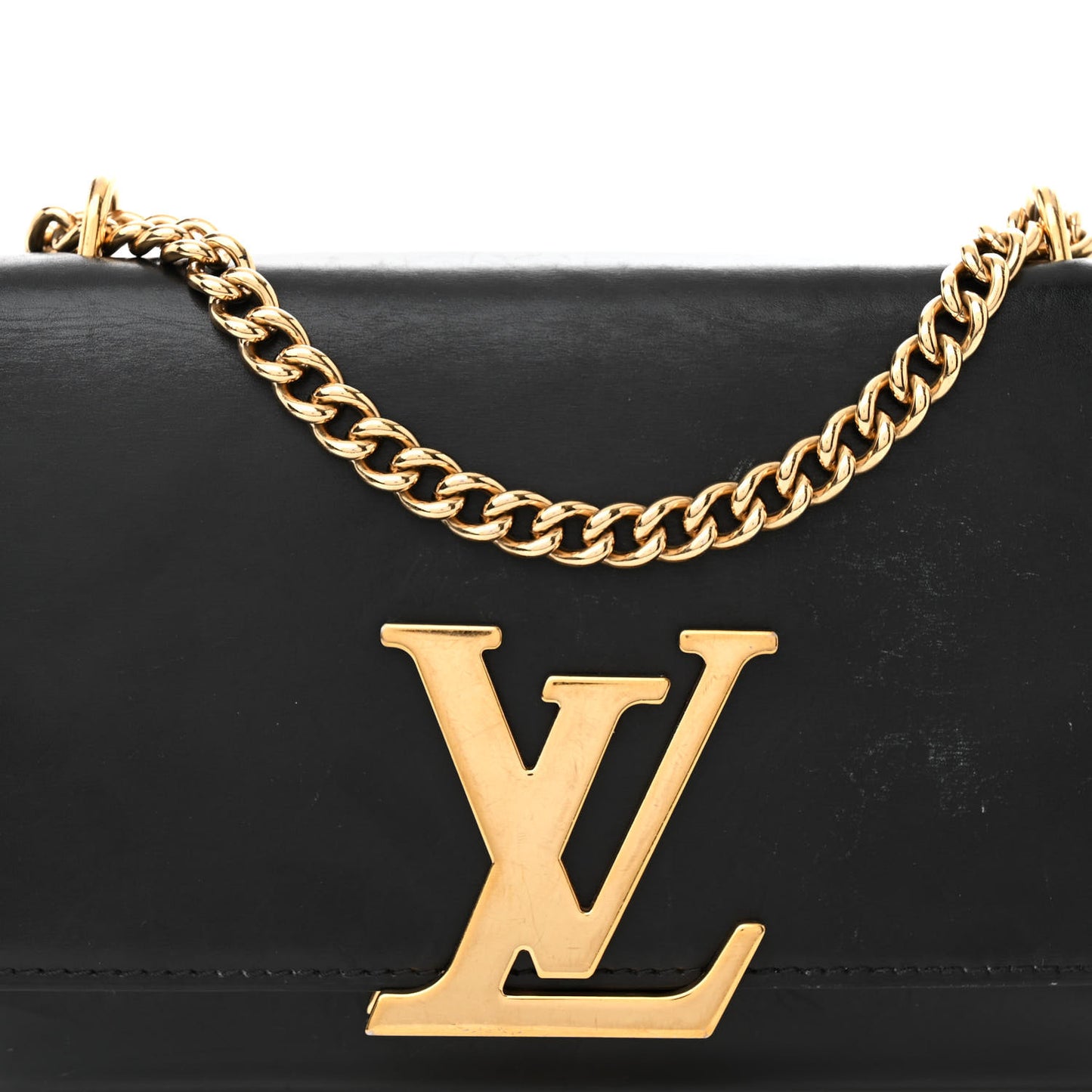 Calfskin Chain Louise MM Black
