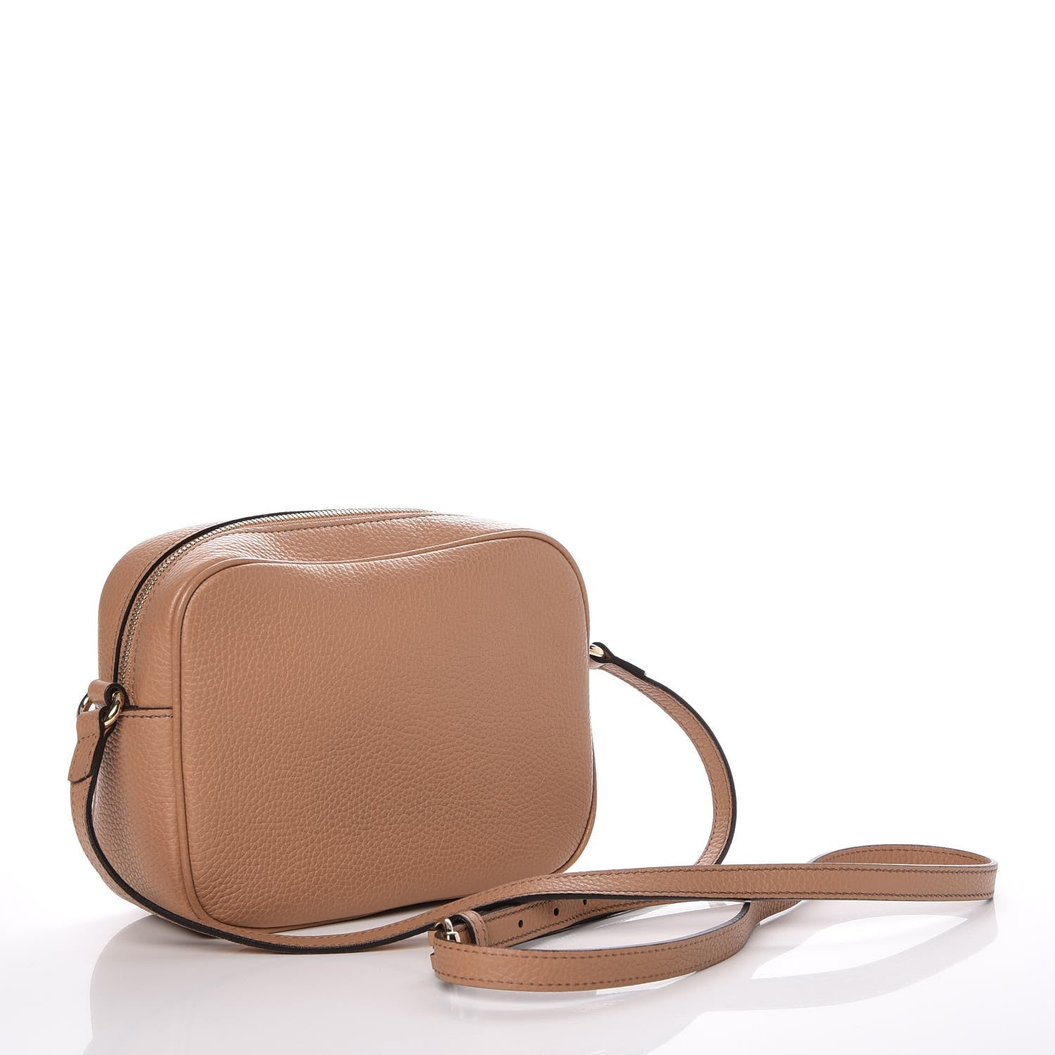 Gucci Pebbled Calfskin Small Soho Disco Bag Camelia 4 of 8
