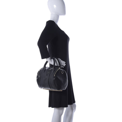 Alexander Wang Pebbled Lambskin Mini Rockie Black Pale Gold Hardware 2 of 15