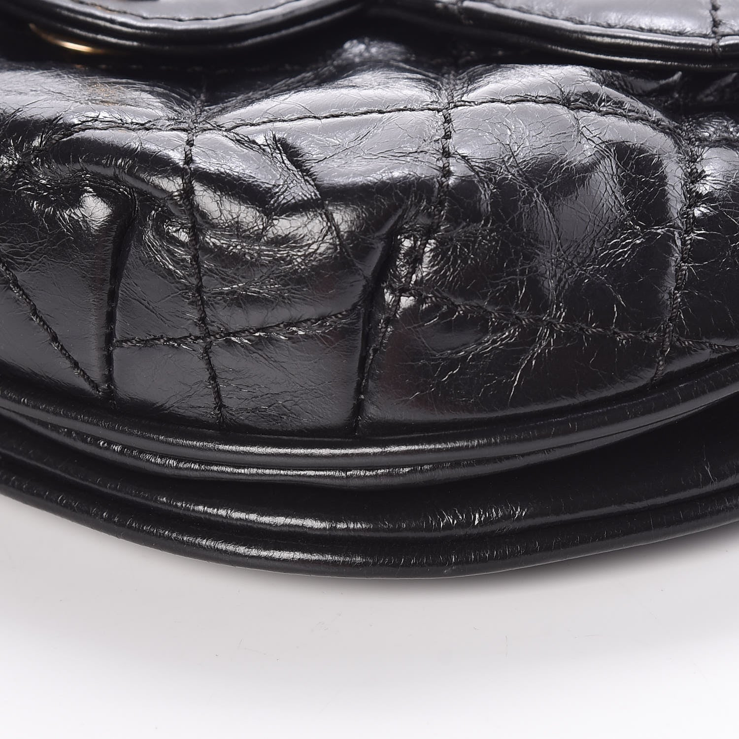 Chanel Aged Calfskin Small Bubble CC Flap Black 9 of 12