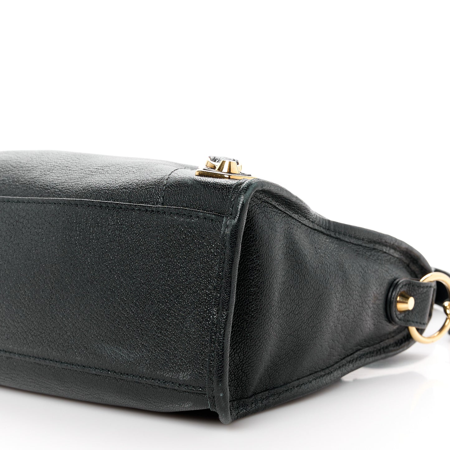 Chevre Gold Metallic Edge Hardware S City Black