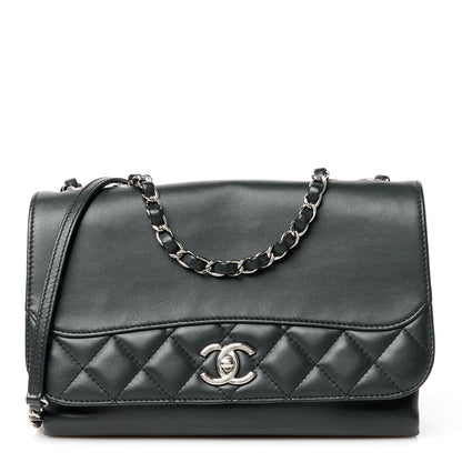 Chanel Calfskin Small Tramezzo Flap Black 1 of 10