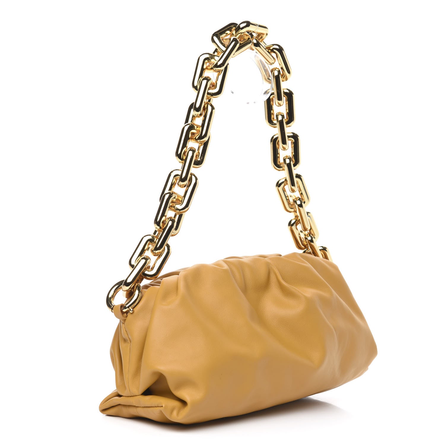 Bottega Veneta Calfskin The Pouch Chain Ocra 3 of 9