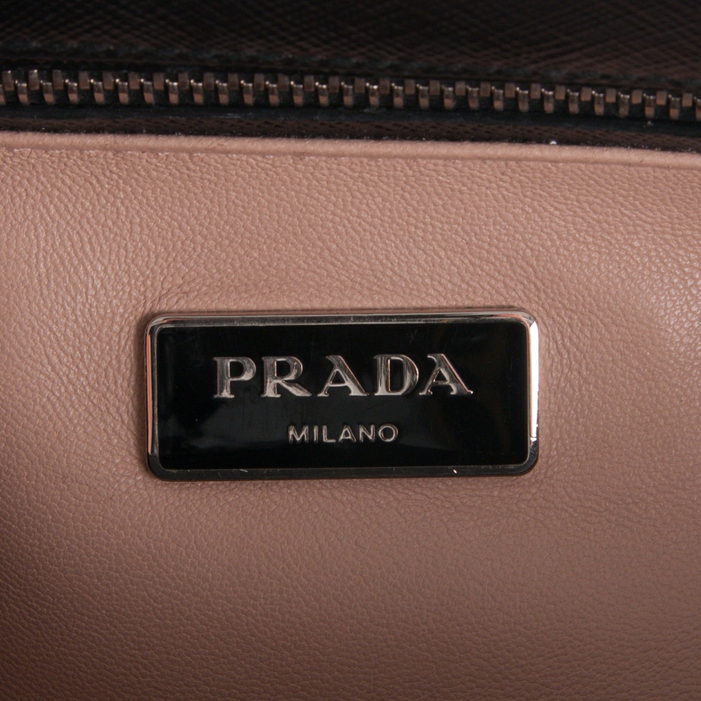 Saffiano Vernice Crystal Small Galleria Double Zip Tote Black