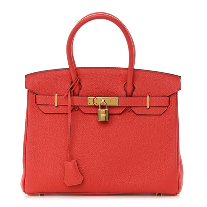 Hermes Togo Birkin 30 Rouge Pivoine 1 of 12