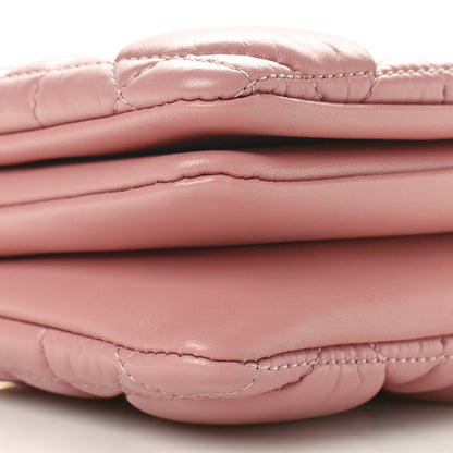 Christian Dior Calfskin Macrocannage Mini Caro Bag Rose De Vents 8 of 9