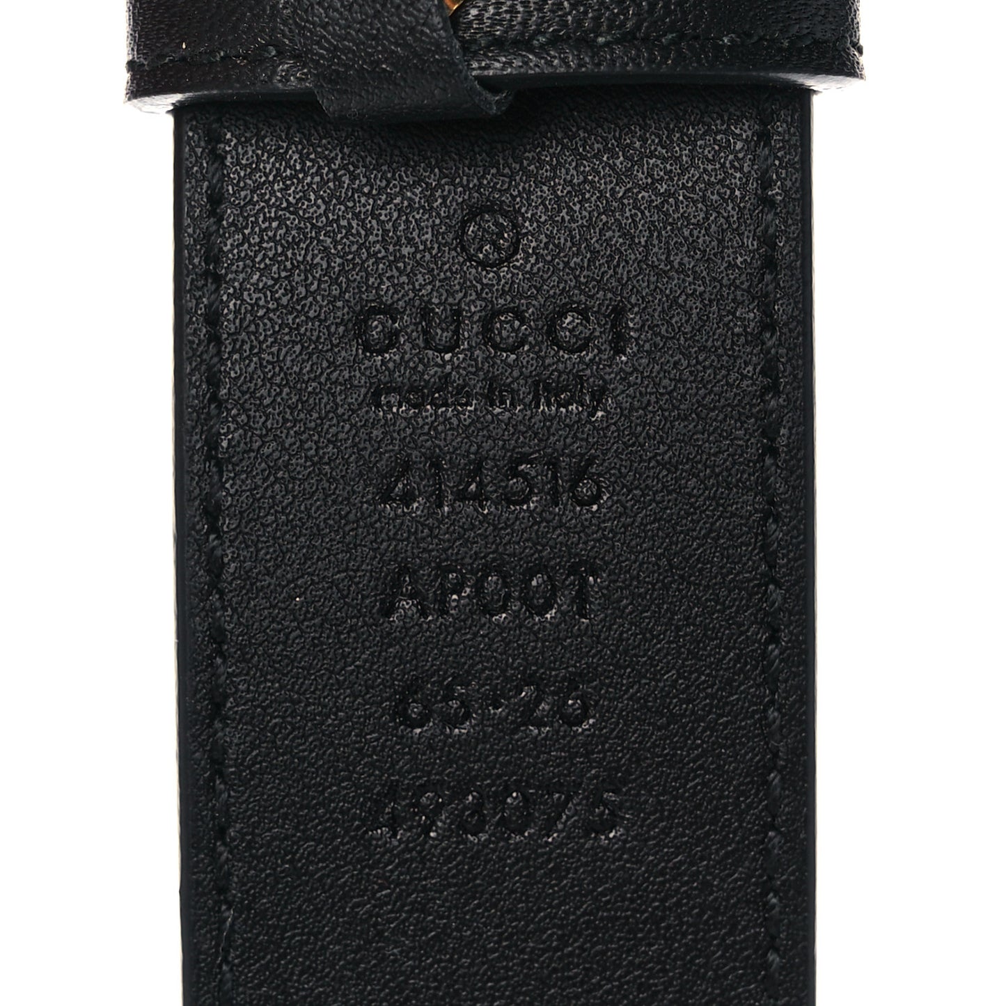 Moon Calfskin Double G 30mm Belt 65 26 Black