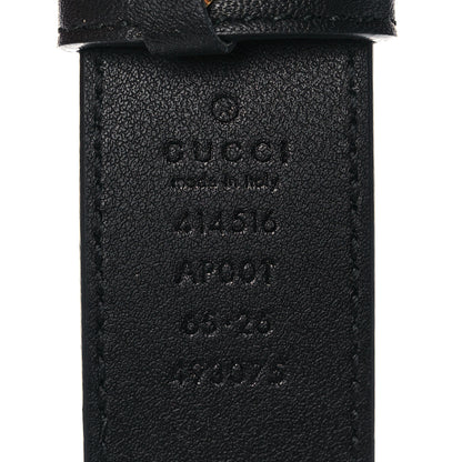 Gucci Moon Calfskin Double G 30mm Belt 65 26 Black 3 of 4