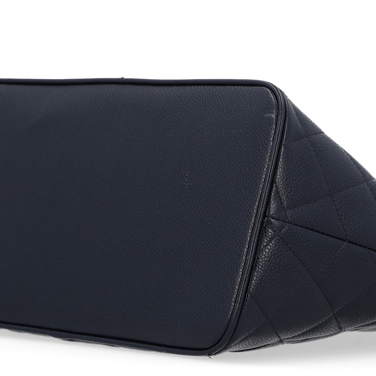 Caviar Quilted Medallion Tote Navy