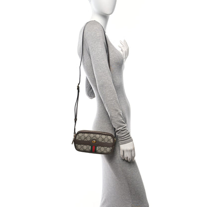 Gucci GG Supreme Monogram Web Mini Ophidia GG Bag Brown 2 of 10