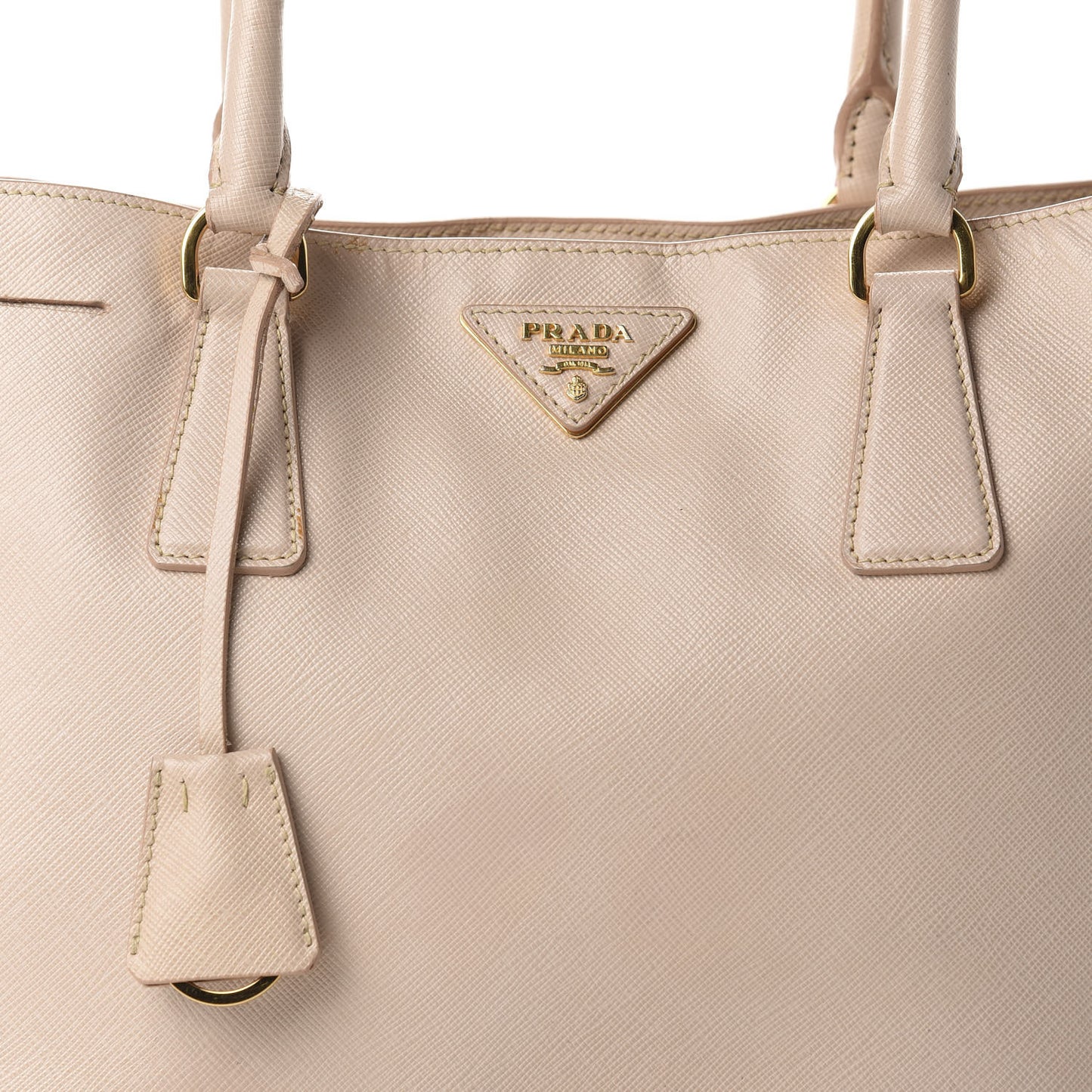 Saffiano Lux Medium Tote Sabbia