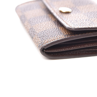 Louis Vuitton Damier Ebene Porte-Monnaie Plat Coin Purse 8 of 9