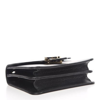 Gucci Dollar Calfskin Small Interlocking G Shoulder Bag Black 4 of 7