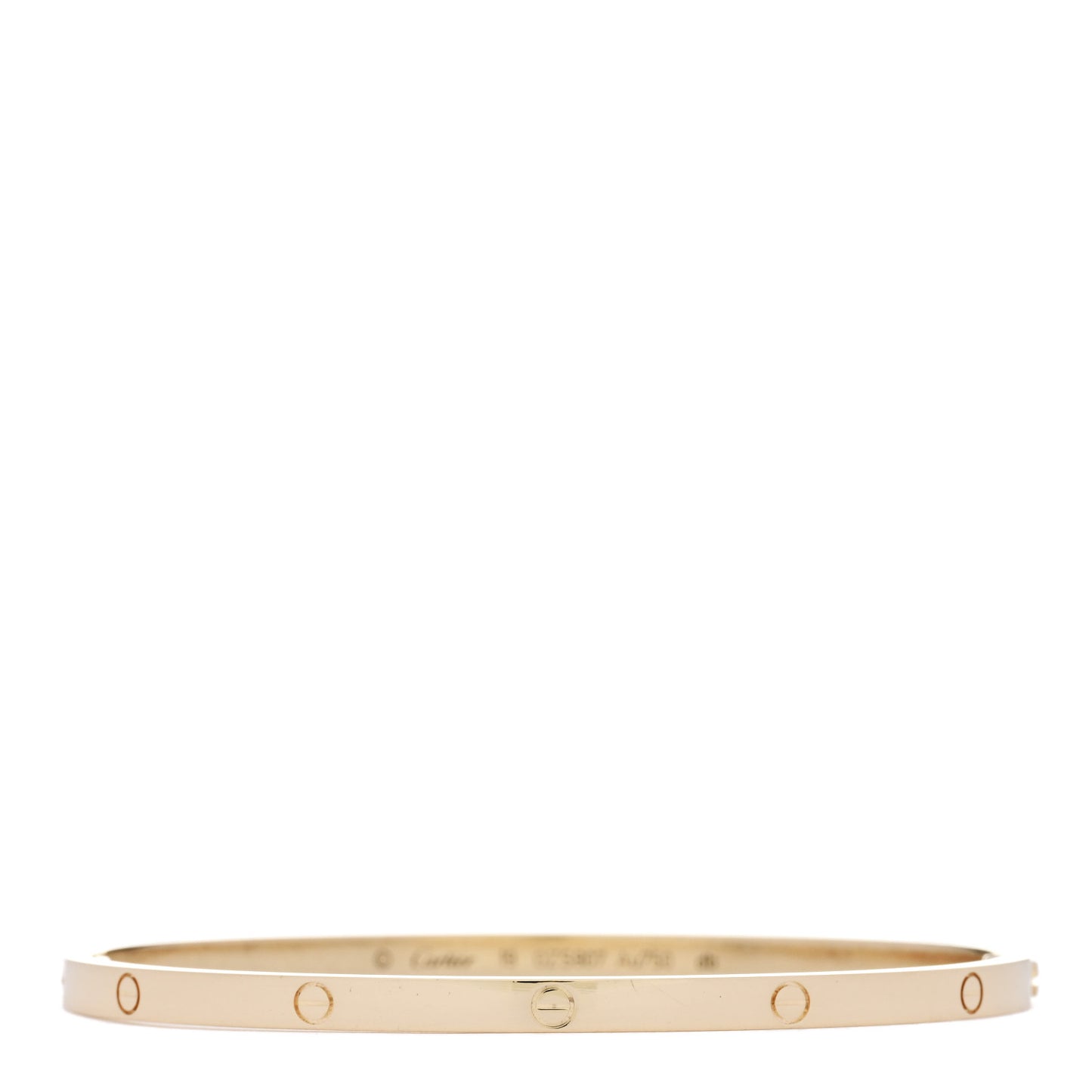 18K Yellow Gold Small LOVE Bracelet 19