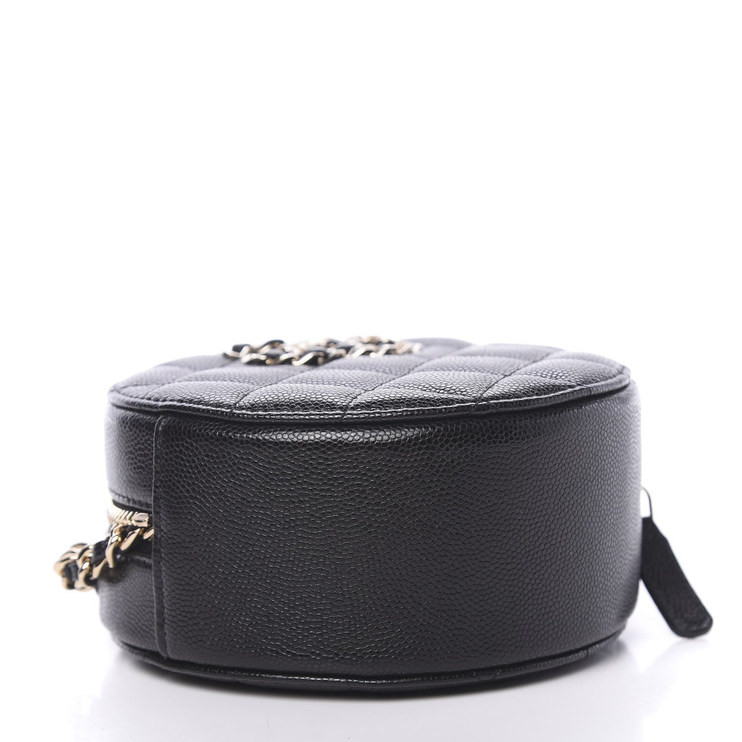 Chanel Caviar Quilted French New Wave Round Clutch With Chain Black 4 of 10