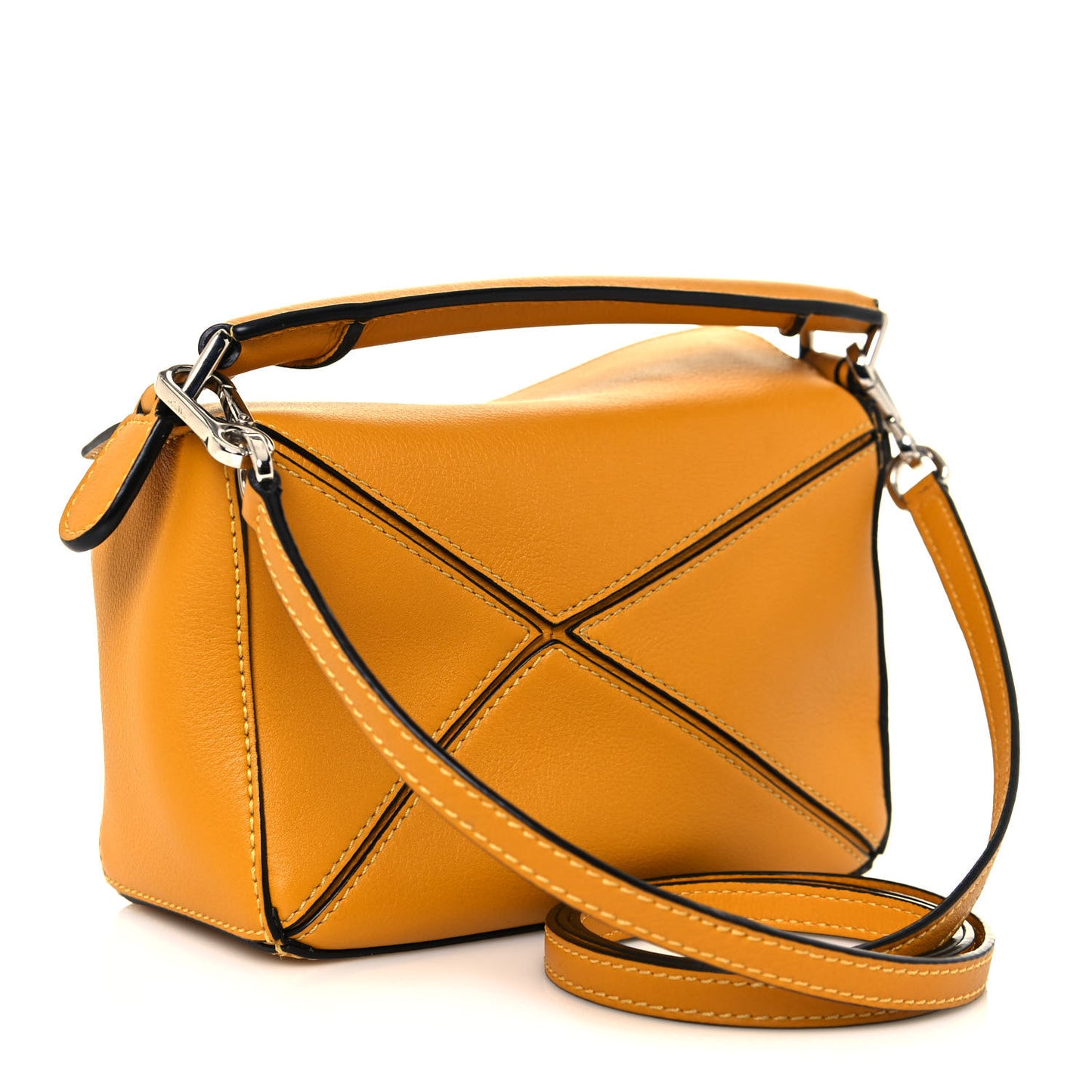 Calfskin Mini Puzzle Bag Narcisus Yellow