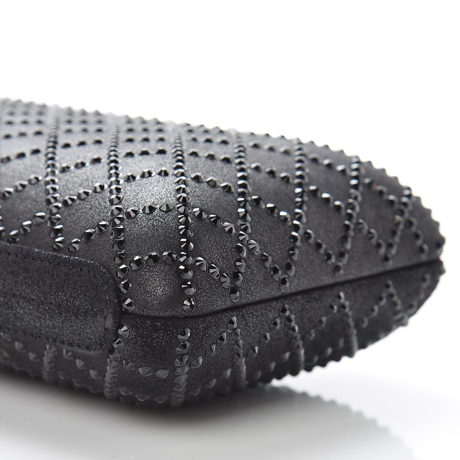 Chanel Iridescent Lambskin Crystal Quilted Clutch Black 9 of 9