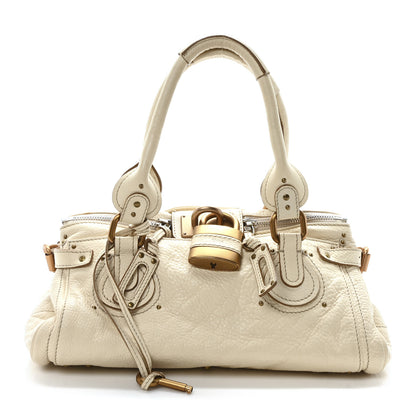Chloe Calfskin Medium Paddington Satchel Ivory 1 of 9