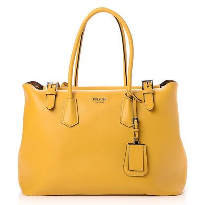 Prada City Calf Buckle Tote Soleil 1 of 9