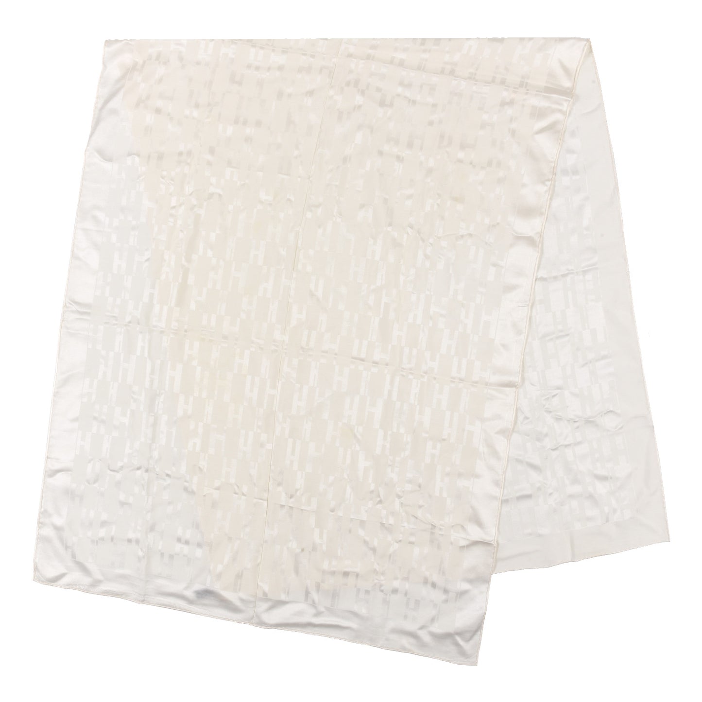 Silk H Stole Beige
